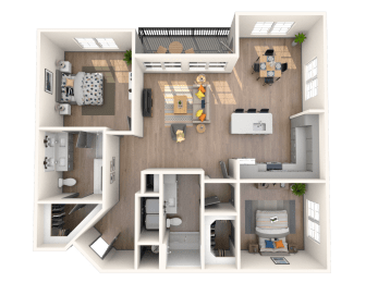 B5 Floor Plan  at The District at Rosemary, Florida