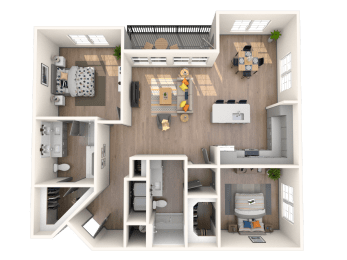 B6 Floor Plan  at The District at Rosemary, Florida, 34236