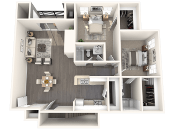 Nichols Floor Plan at Residences at Westborough Station, Westborough, 01581