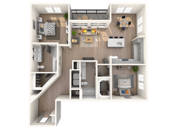 B7 Floor Plan | The District at Rosemary