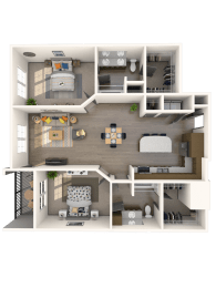 Asti Floor Plan at The Rialto, Orlando, Florida