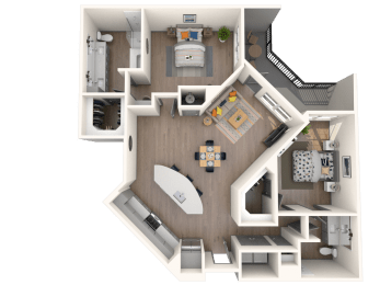 B8 Floor Plan at The District at Rosemary, Sarasota, FL