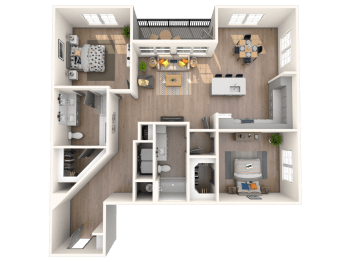 B9 Floor Plan at The District at Rosemary, Sarasota, 34236