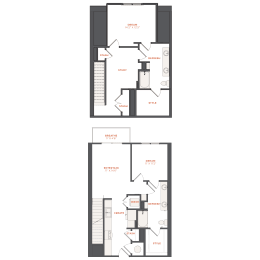 B6 Floor Plan at The Maven, Suwanee, GA, 30024