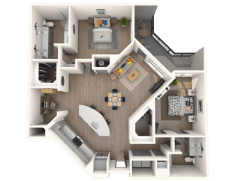 B10S Floor Plan at The District at Rosemary, Florida