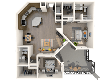 Pisa Floor Plan at The Rialto, Florida