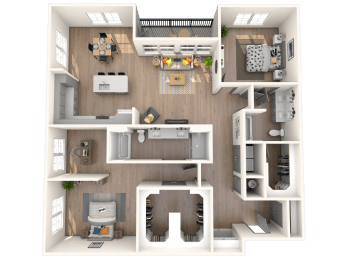 B11 Floor Plan at The District at Rosemary, Florida, 34236