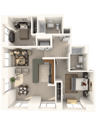 Mortenson Floor Plan at Hartford 21, Hartford, Connecticut