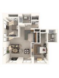 Wadsworth Floor Plan at Hartford 21, Hartford