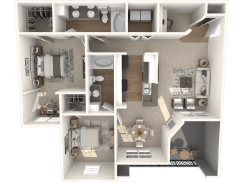 Dayflower Classic Floor Plan  at The Lodge at Lakeline Village, Cedar Park, 78613