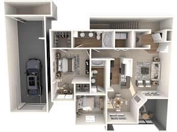 Floor Plan 2X2 F Classic
