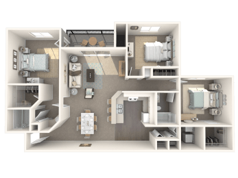 Monarch Floor Plan at Cypress Shores, Coconut Creek