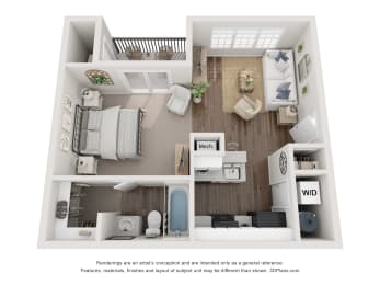 studio floor plan in Lithia Springs, GA
