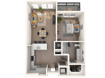 A2 Floor Plan  at The District at Rosemary, Sarasota, Florida