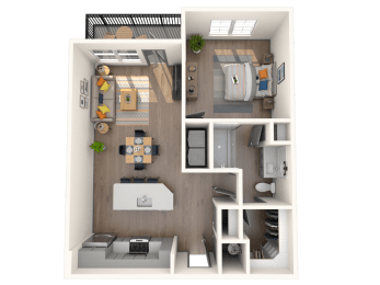 A4 Floor Plan at The District at Rosemary, Florida, 34236