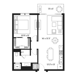Lux 885 Floor Plan at SLX Atlanta, Chamblee