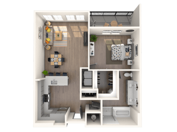 A7 Floor Plan at The District at Rosemary, Sarasota, Florida
