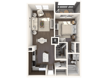 Agave Floor Plan at Barcelona Jupiter, Florida, 33458