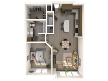 Calabria Floor Plan at The Rialto, Orlando, FL, 32819