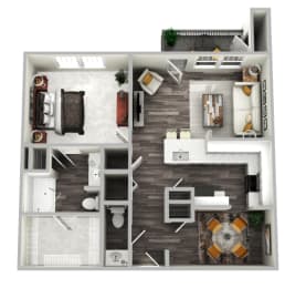 Collier Deluxe Floor Plan at Emblem Alpharetta, Alpharetta, 30009