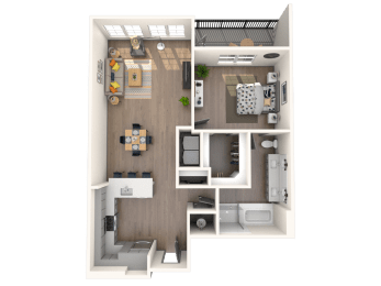 A8 Floor Plan at The District at Rosemary, Florida, 34236