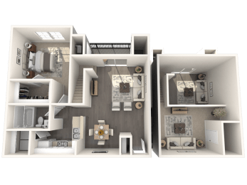 Assabet Floor Plan at Residences at Westborough Station, Massachusetts, 01581