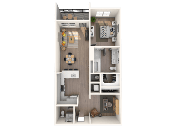 A9S Floor Plan  at The District at Rosemary, Florida, 34236
