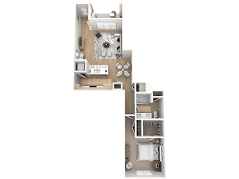 The Aveline Floor Plan at The Palmeri Residences, Florida, 34104
