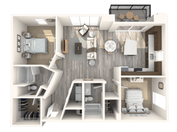 Abbey Floor Plan at Paramount on Lake Eola, Orlando, 32801
