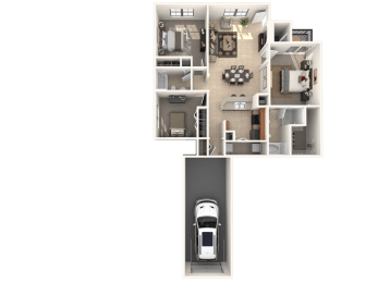 Appaloosa Floor Plan at Estates at Heathbrook, Ocala