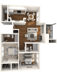 Balcones Floor Plan  at Canyon Creek, Austin