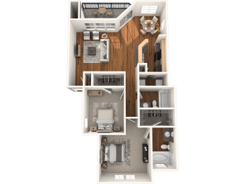 Bonnell Floor Plan  at Madison at the Arboretum, Austin, 78759