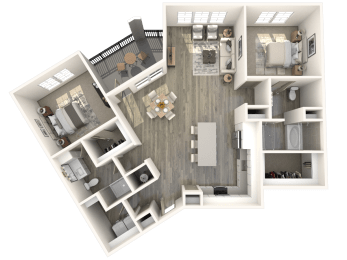 B5 Floor Plan at Inspire, Charlotte