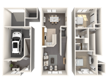Bamboo II Floor Plan at Floresta, Florida