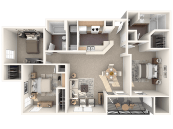The Stassney Classic Floor Plan at Monterey Ranch, Austin, TX