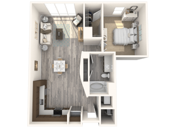 Clevelander Floor Plan at Paramount on Lake Eola, Orlando, FL, 32801