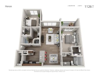 Heron Floor Plan at Echo Lake, Bradenton