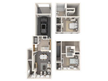 Gardenia Floor Plan at Floresta, Jupiter