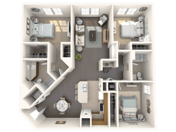 Juniper Floor Plan at Floresta, Florida