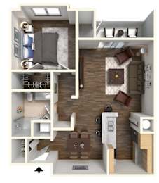 Perry Floor Plan at Highlands at Faxon Woods, Quincy, MA, 02169