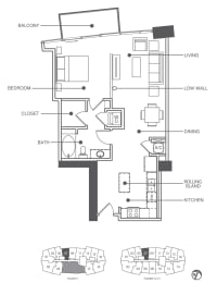 Residence 07 Floor Plan at Element, Tampa, Florida