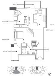 Residence 09A Floor Plan at Element, Tampa, Florida