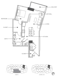 Residence 15 Floor Plan at Element, Florida, 33602