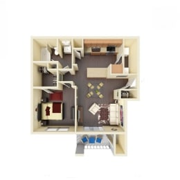 A1 Floor Plan at River Stone Ranch, Austin, Texas