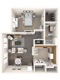 Seagrape Floor Plan at Floresta, Jupiter, Florida