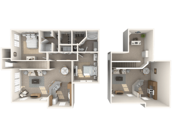 St Lucia with Loft Floor Plan  at Bay Harbor, Fort Myers, 33919
