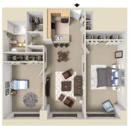 The Berber Floor Plan at Bigelow Commons, Connecticut