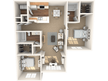 The Birch Floor Plan at Grandeville on Saxon, Orange City, Florida
