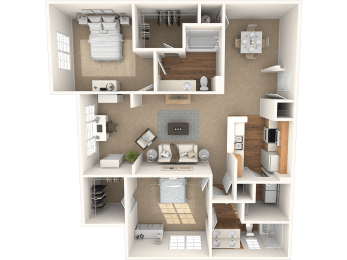 The Cypress Floor Plan at Grandeville on Saxon, Orange City
