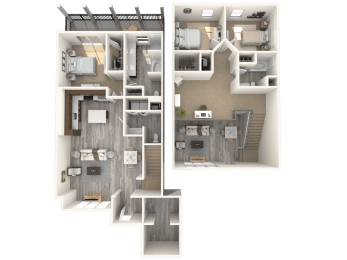 Villas Deluxe Floor Plan at Paramount on Lake Eola, Orlando, 32801